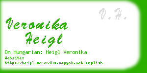 veronika heigl business card